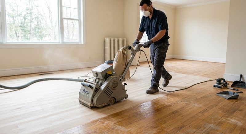 Cabin Floor Refinishing in Alpharetta, GA